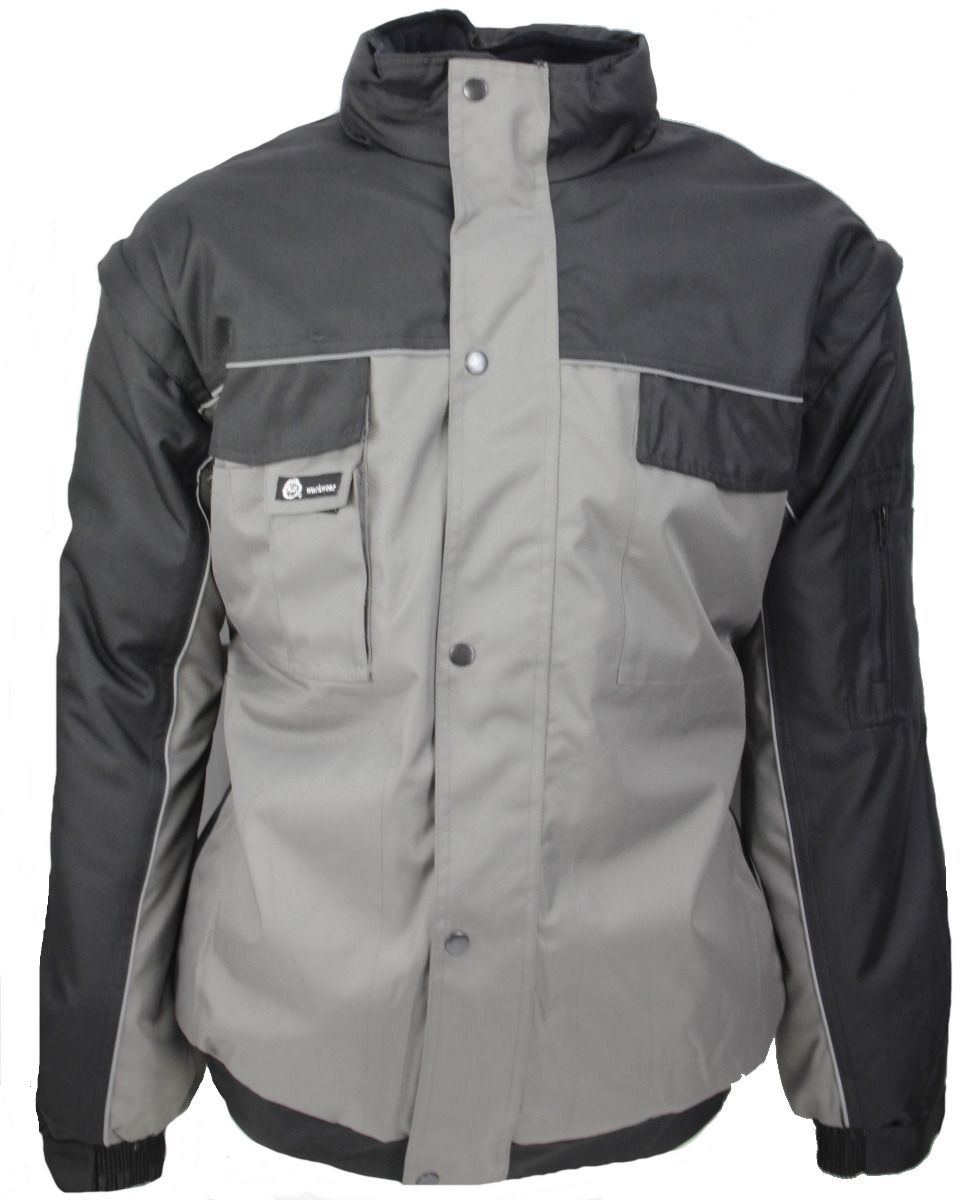 Werkjack KM grijs-zwart