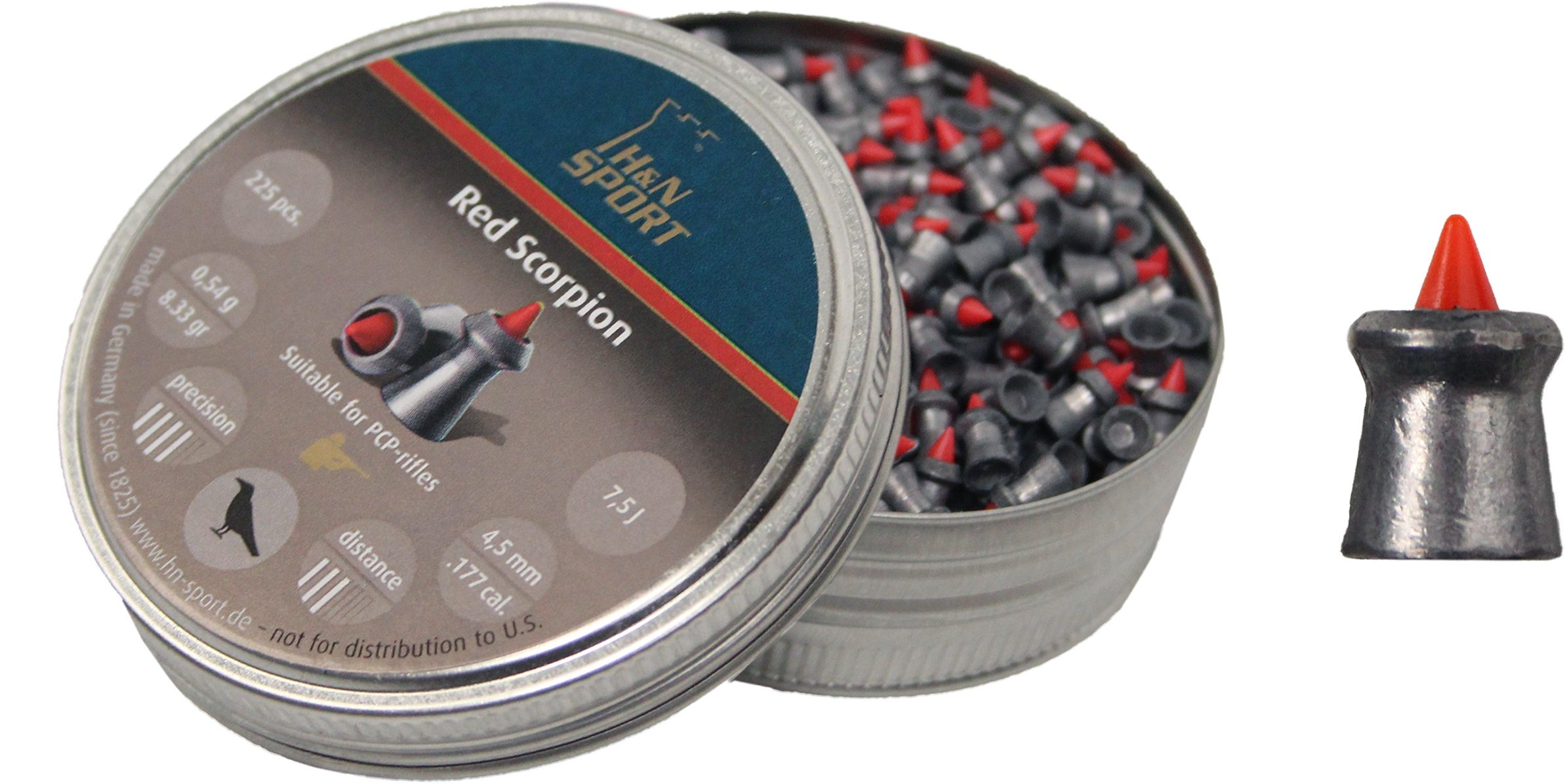 Bukskogeltjes Red Scorpion 4.5 mm 