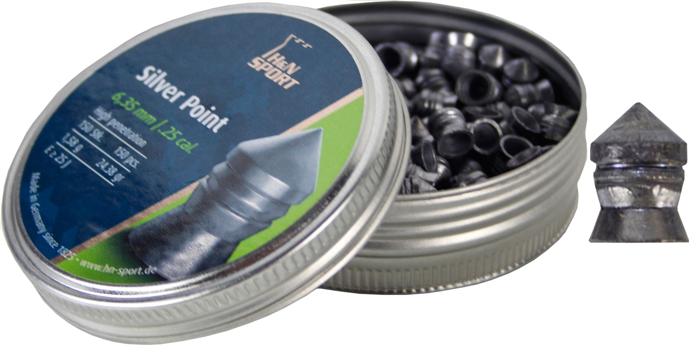 Bukskogeltjes Silver Point 6.35 mm