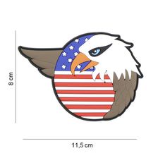 Embleem 3D PVC Stars & Stripes adelaar