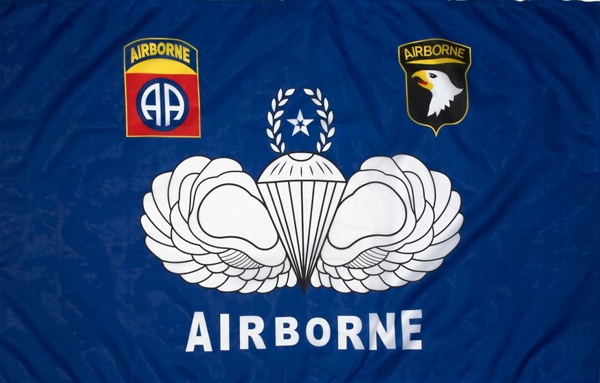 Vlag Airborne blauw
