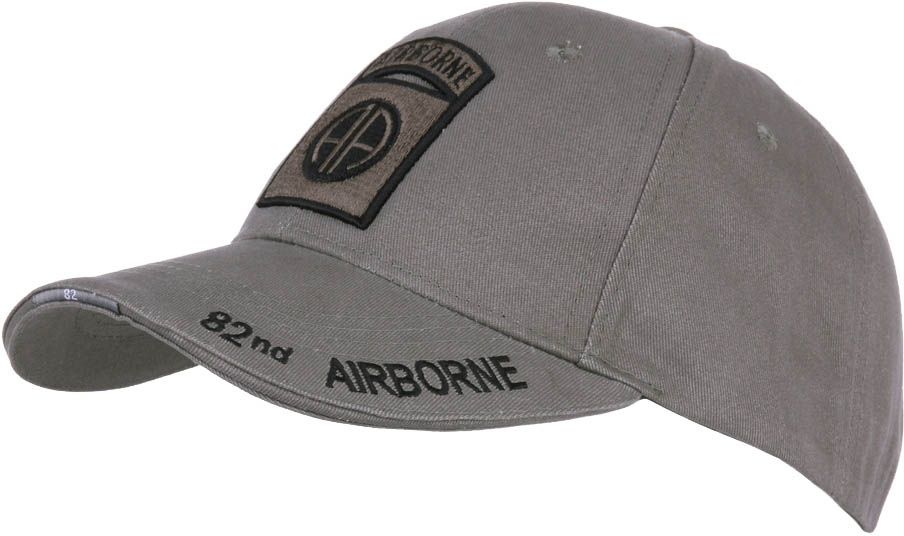 Baseball cap 82nd Airborne Subdued grijs