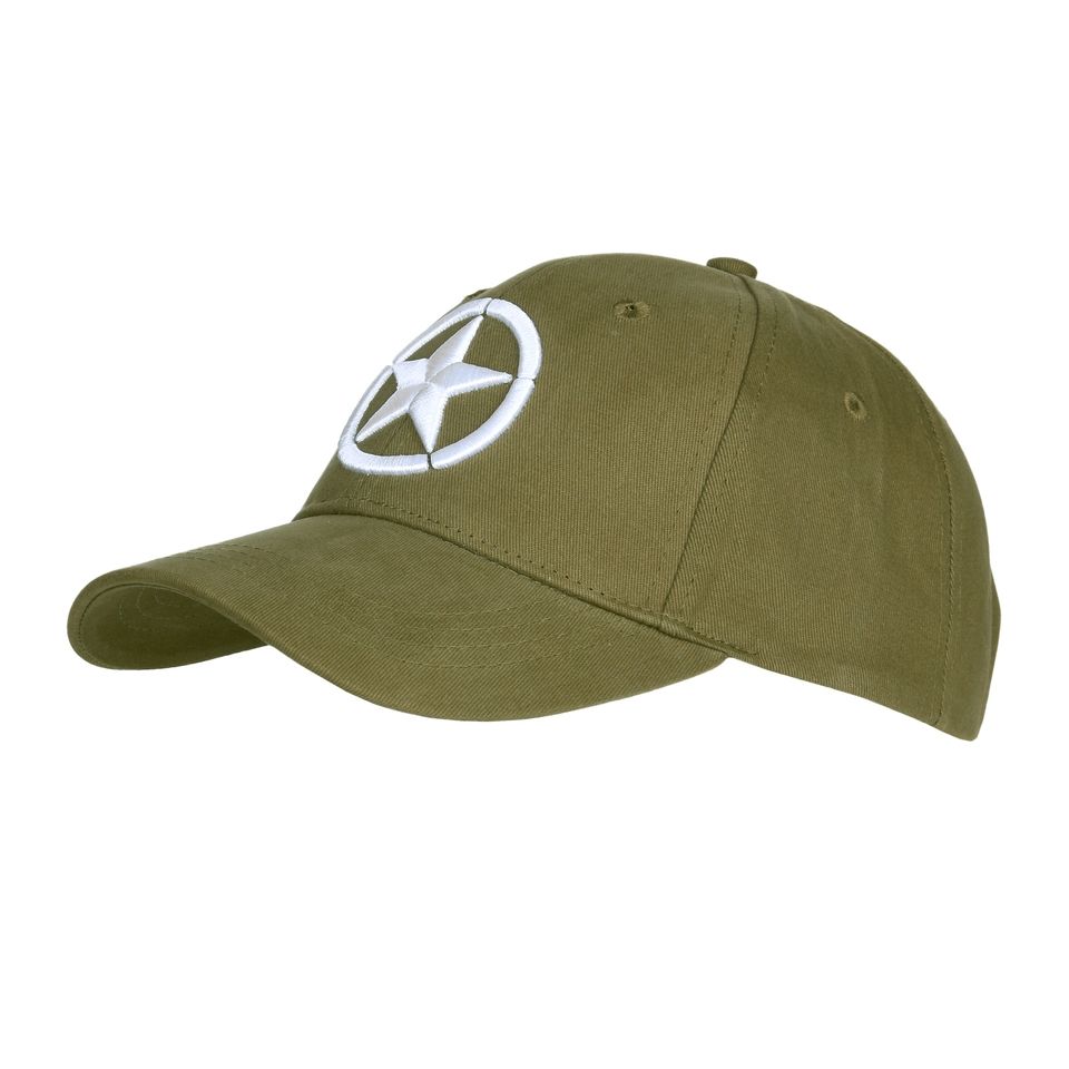 Baseball cap Allied Star WW2 3D groen 