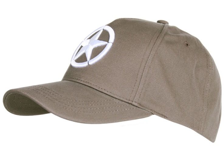 Baseball cap Allied Star WW2 3D grijs