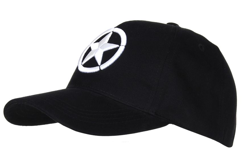 Baseball cap Allied Star WW2 3D zwart