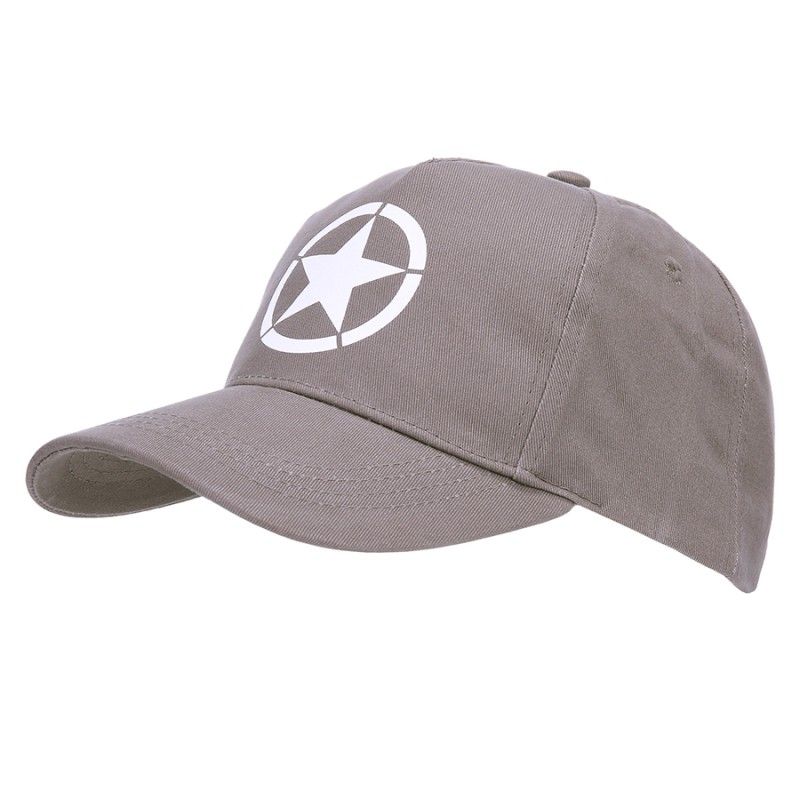 Baseball cap Allied Star WW2 grijs
