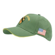 Baseball cap US Cavalry WWII 3D groen