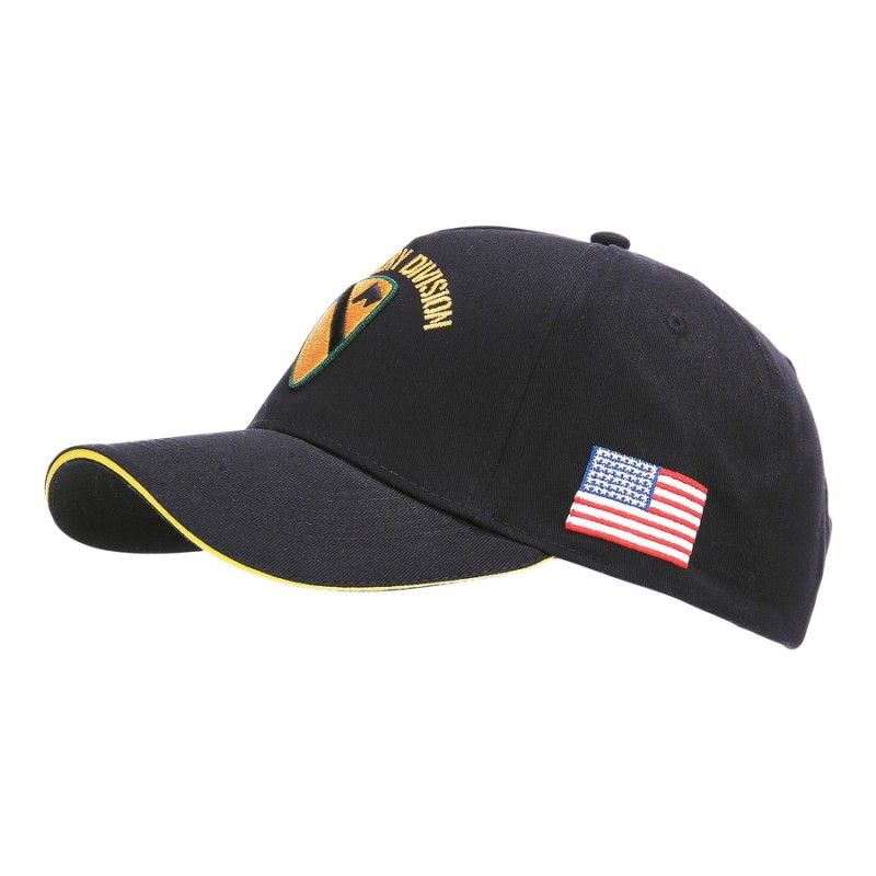 Baseball cap US Cavalry WW2 3D zwart