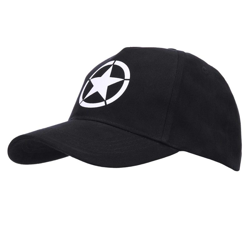 Baseball cap Allied Star WW2 zwart