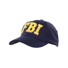 Baseball cap FBI gele tekst blauw 
