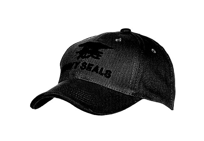 Baseball cap Navy Seals zwart 