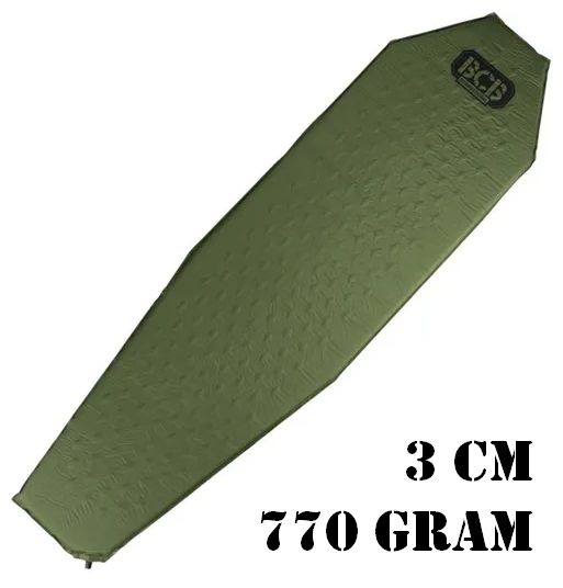 Zelfopblazende mat BCB 3 cm groen