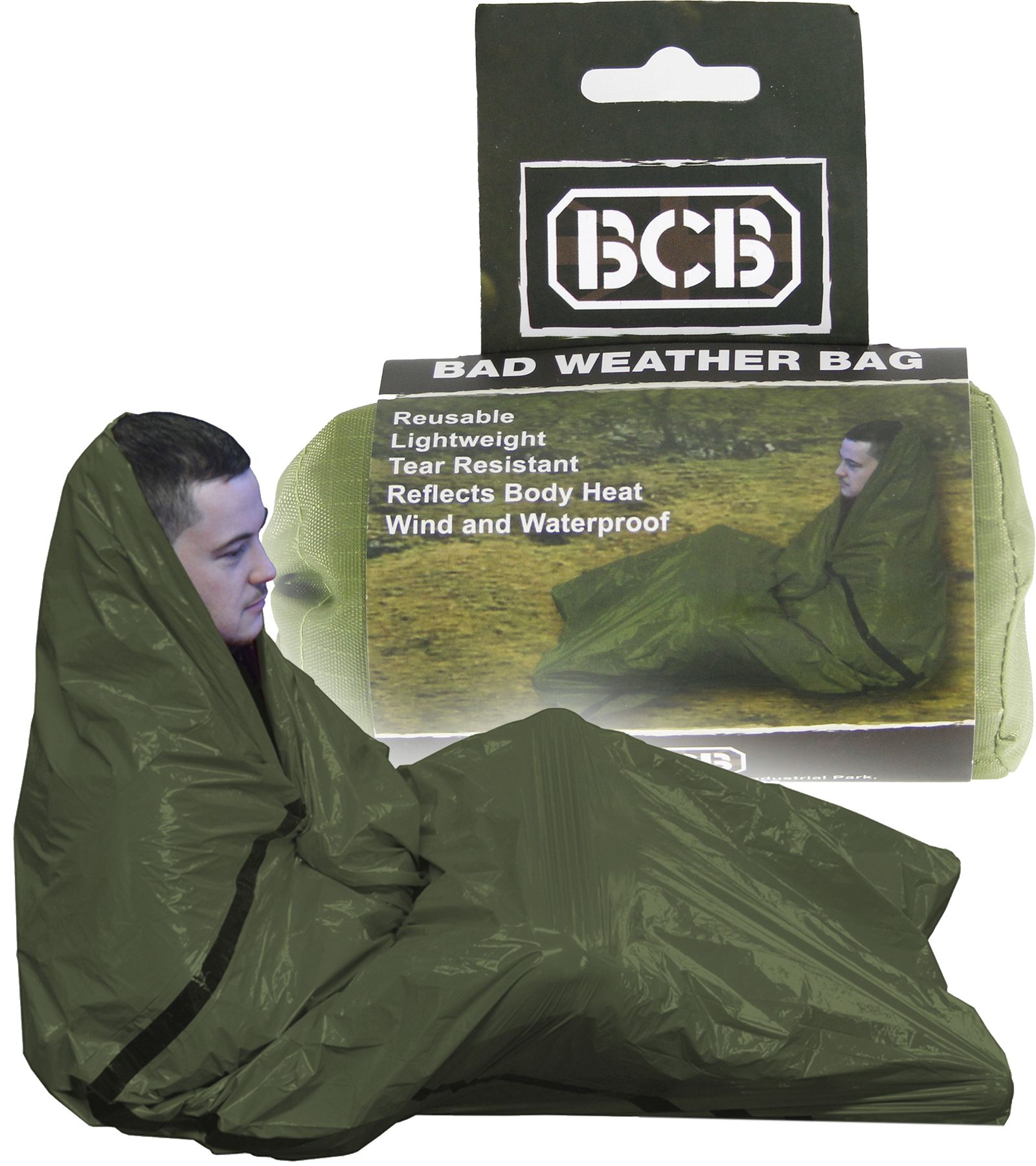 Nood slaapzak BCB groen