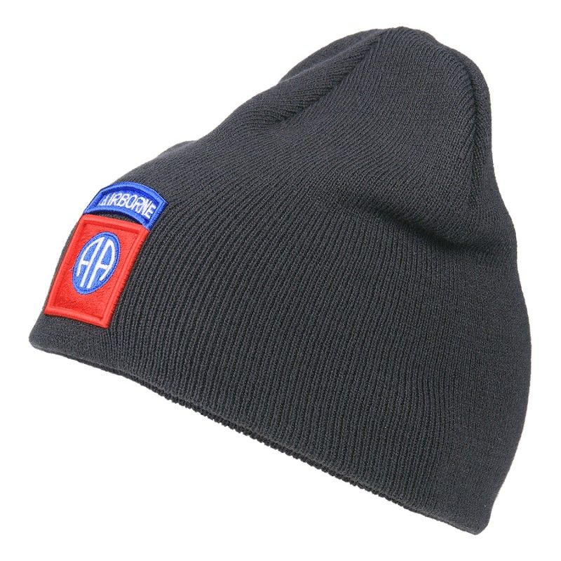Beanie 82nd Airborne donker grijs