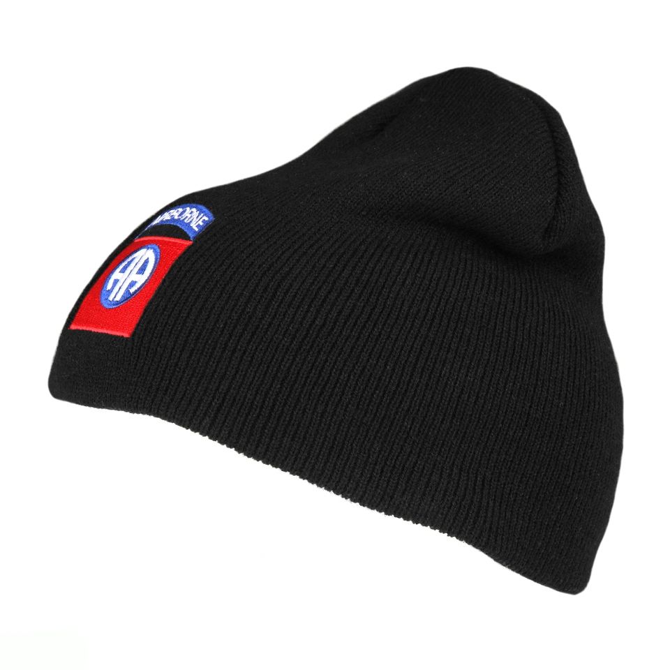 Beanie 82nd Airborne zwart 