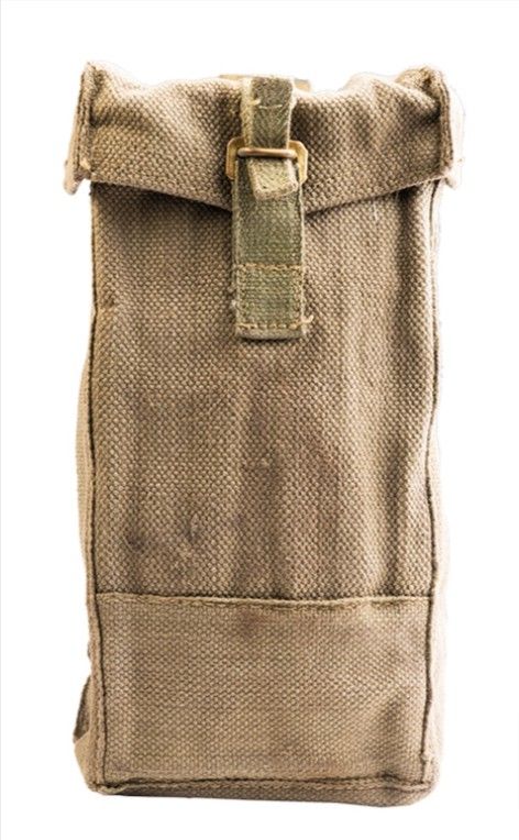 Belgische magazijntas canvas 12 bij 6, 23 hoog groen