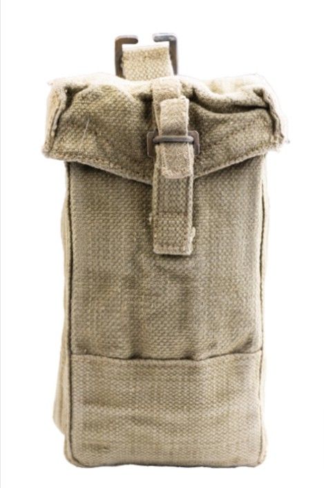 Belgische magazijntas canvas 12 bij 6, 20 hoog groen