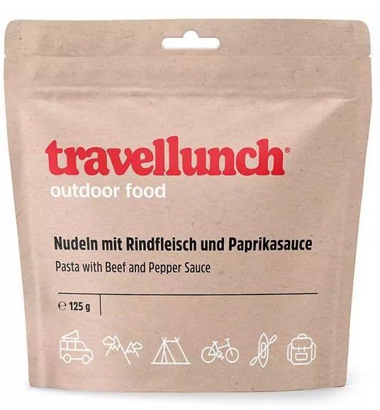 Travellunch Pasta met rundvlees en paprika