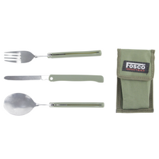 Bestek opvouwbaar 3 delig groen
