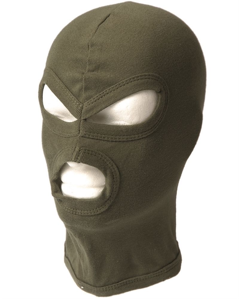 Bivakmuts 3-gaats kort katoen fijn groen