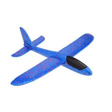 Foam zweefvliegtuig 50cm blauw