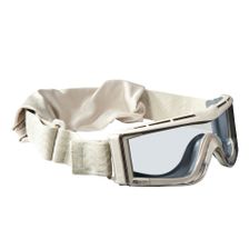 Bollé X810 tactical bril clear platinum (X810NPSi) beige 
