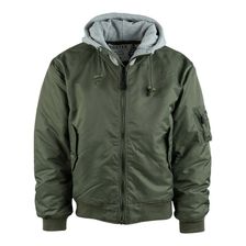 MA-1 Bomber jack hooded groen