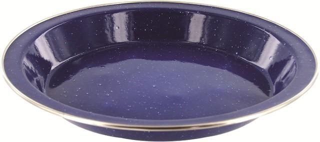 Bord emaille blauw 