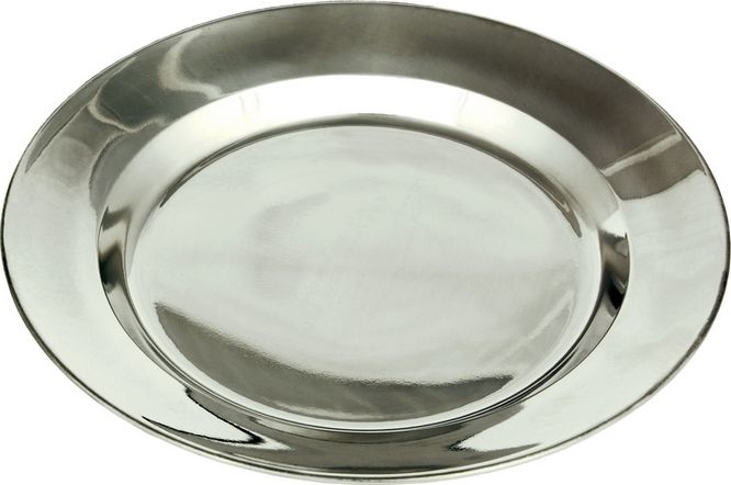 RVS bord 24 cm