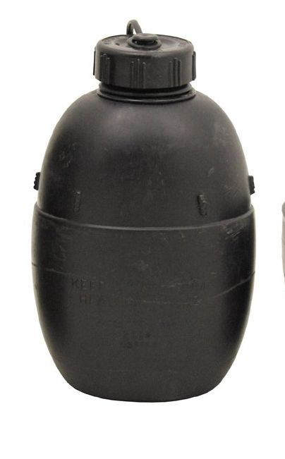 Britse veldfles zwart gebruikt