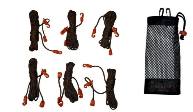 Spankoorden set tarp oranje haken