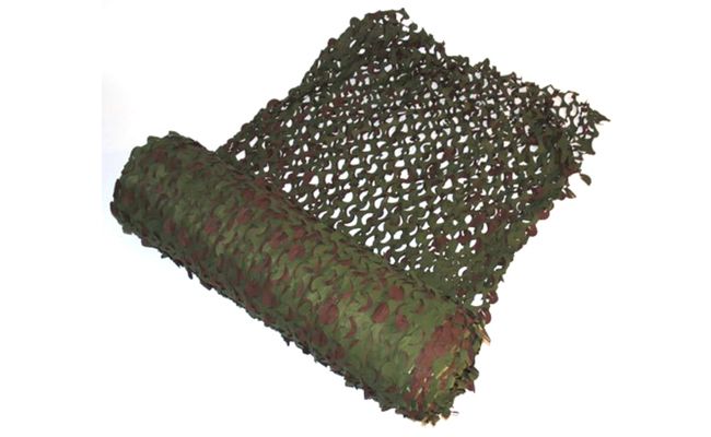 Camonet van de rol, 2.40 breed, zolang je wilt.