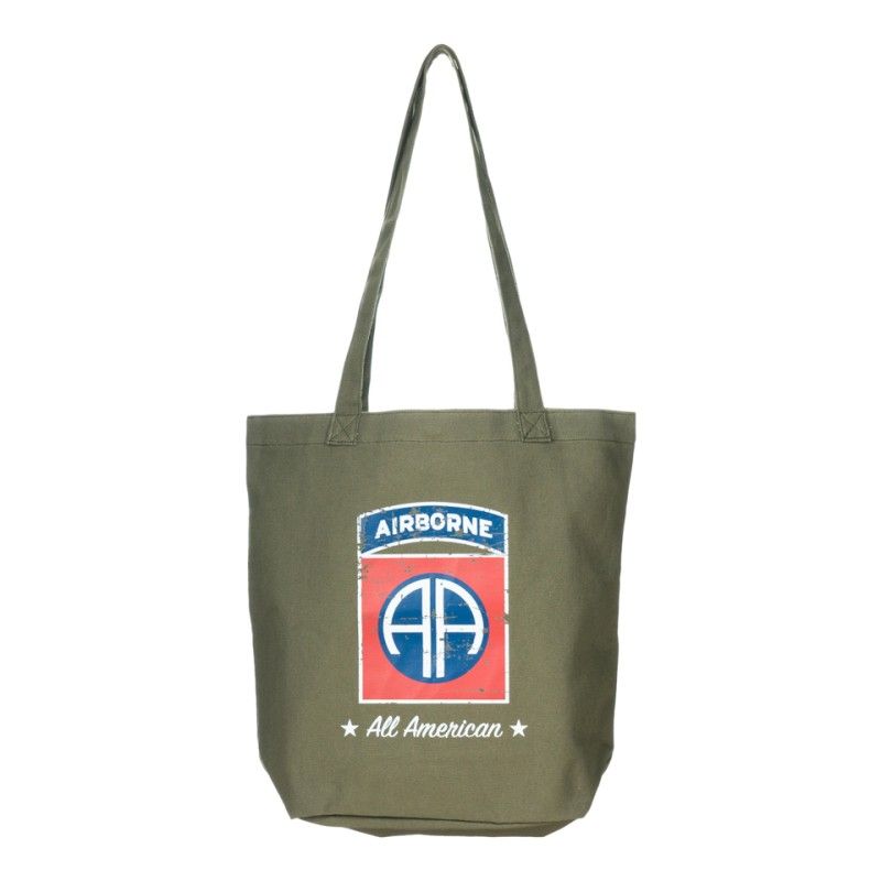 Canvas draagtas 82nd Airborne Division groen
