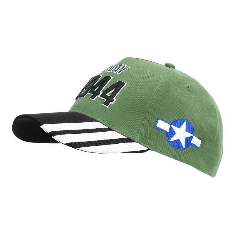 Baseball cap D-Day 1944 WW2 3D groen