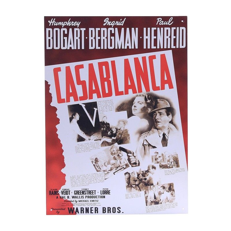 Metalen plaat #2 Casablanca 