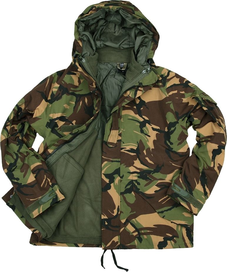 Parka waterdicht en ademend, gevoerd, Nederlandse camo