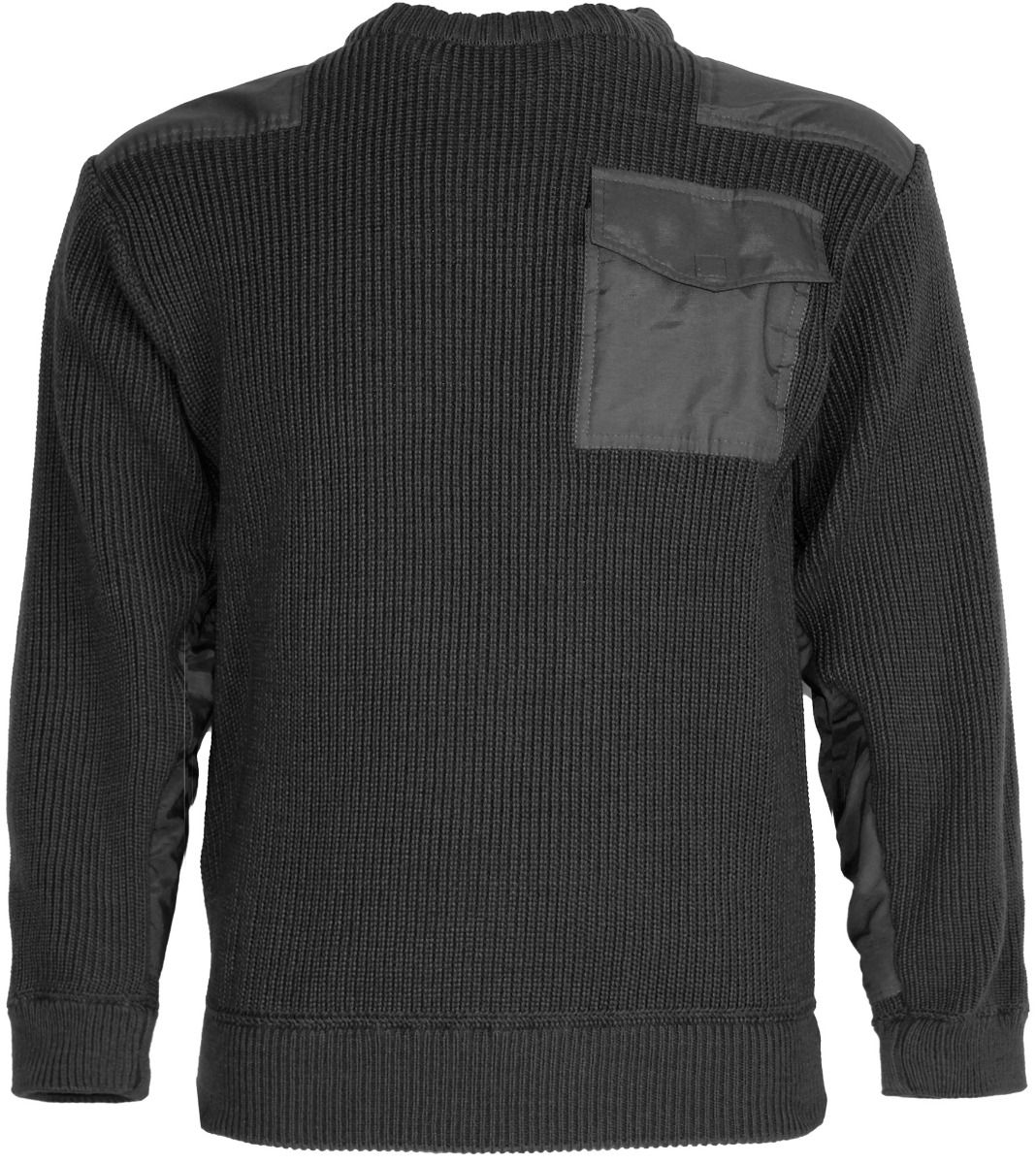 Commando trui  Elbe 100% acryl zwart