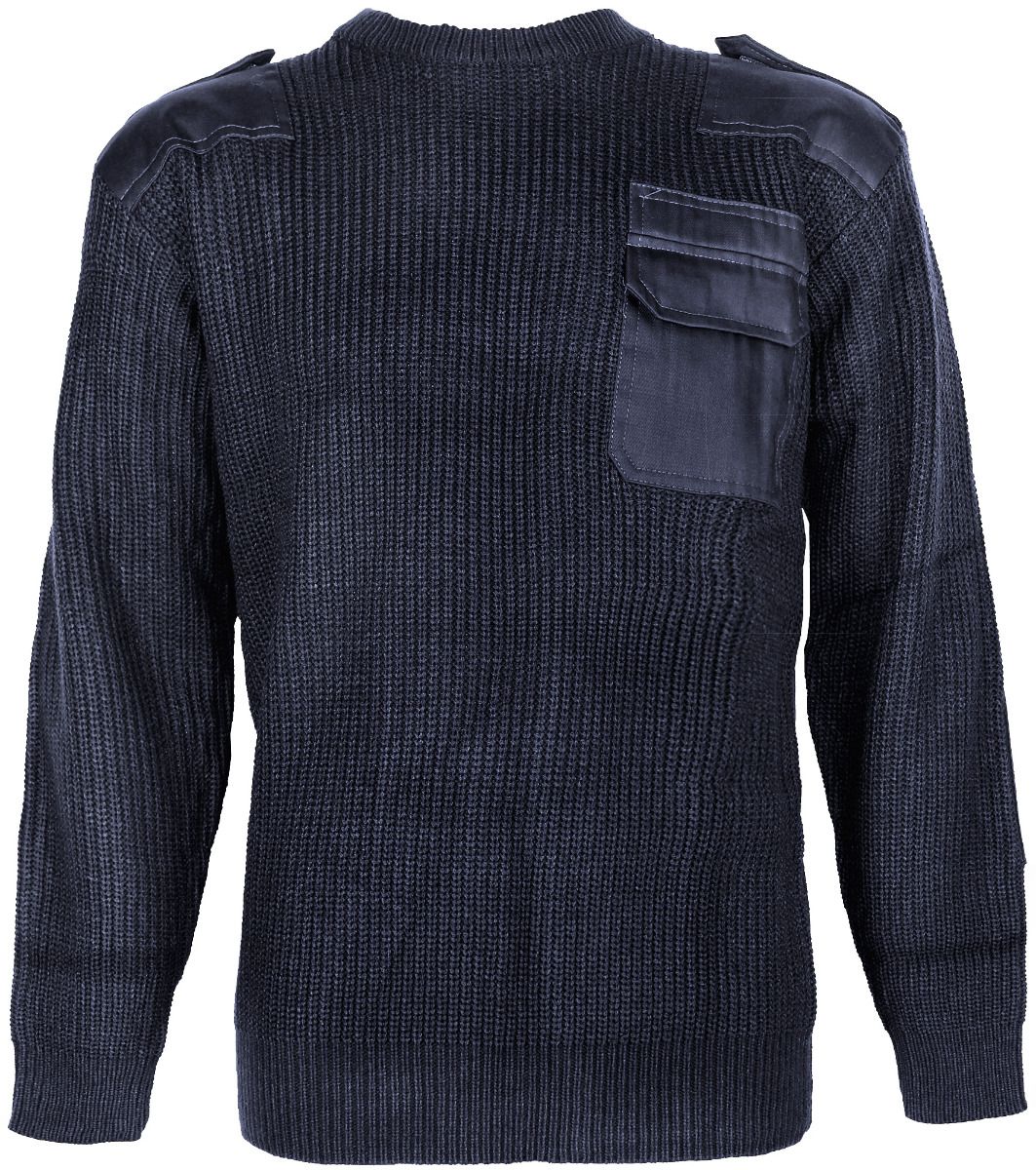 Storvik Melbourne commando trui acryl blauw