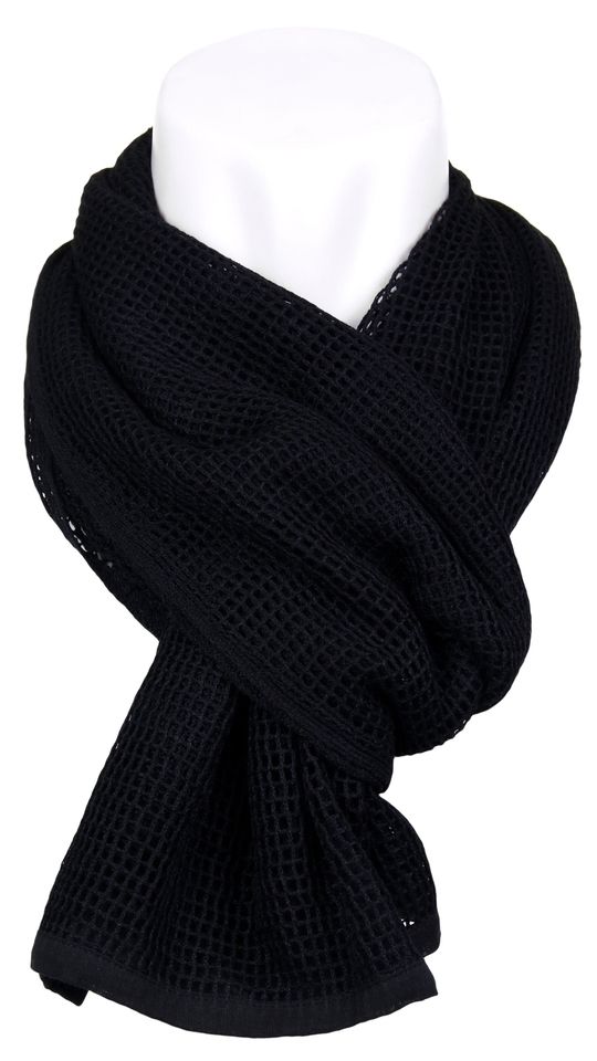 Combat sjaal 175 x 100 zwart 