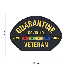 Embleem 3D PVC Quarantine Veteran Covid-19