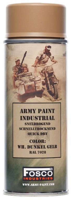 Verf spuitbus 400 ml. beige, WH Dunkel Gelb, RAL 7028