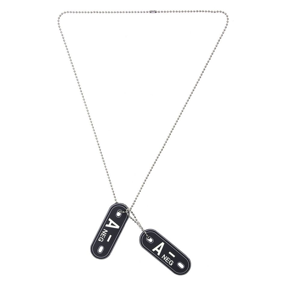 Dog tag PVC bloedgroep A negatief