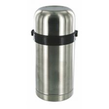 Thermosfles Duro zilver/chroom 1 liter