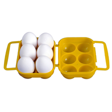 Eiercontainer geel 6 stuks