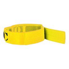 Elastic arm strap / teamstrap geel
