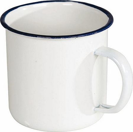 Emaille mok wit