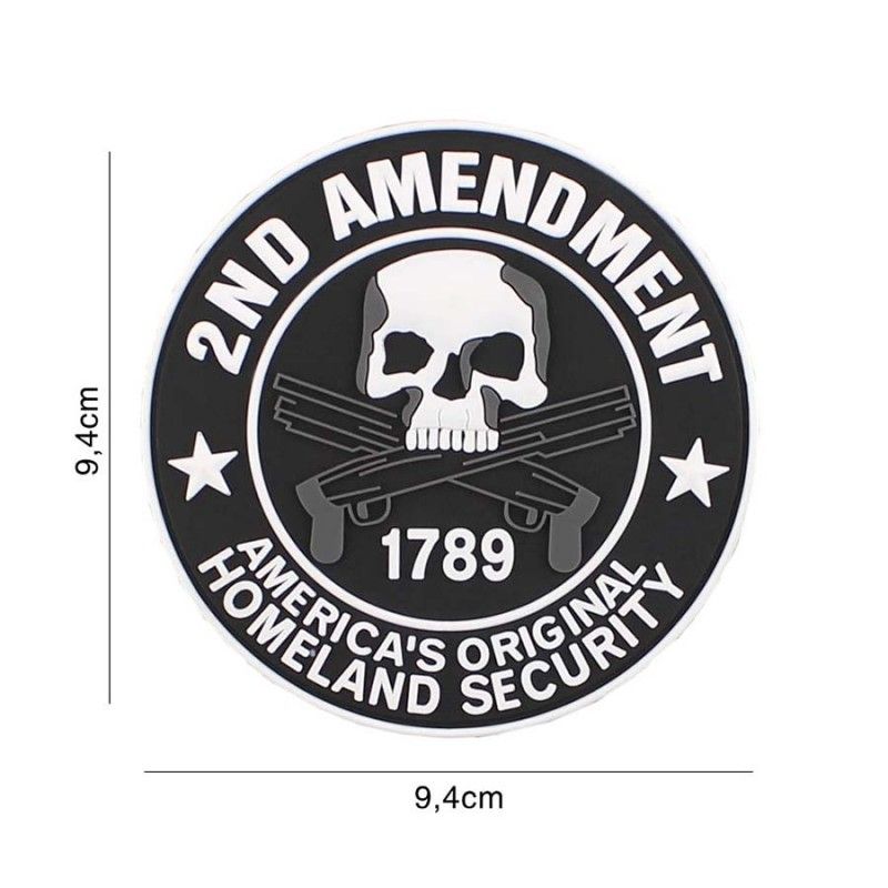 Embleem 3D PVC 2nd Amendment #6106 
