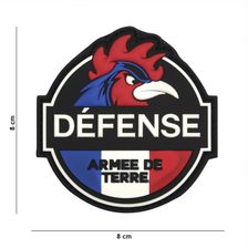 Embleem 3D PVC Defense Armee de Terre #9084 color 