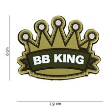 Embleem 3D PVC BB King #14034 khaky 