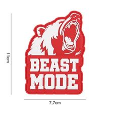 Embleem 3D PVC Beast Mode #9107 red 